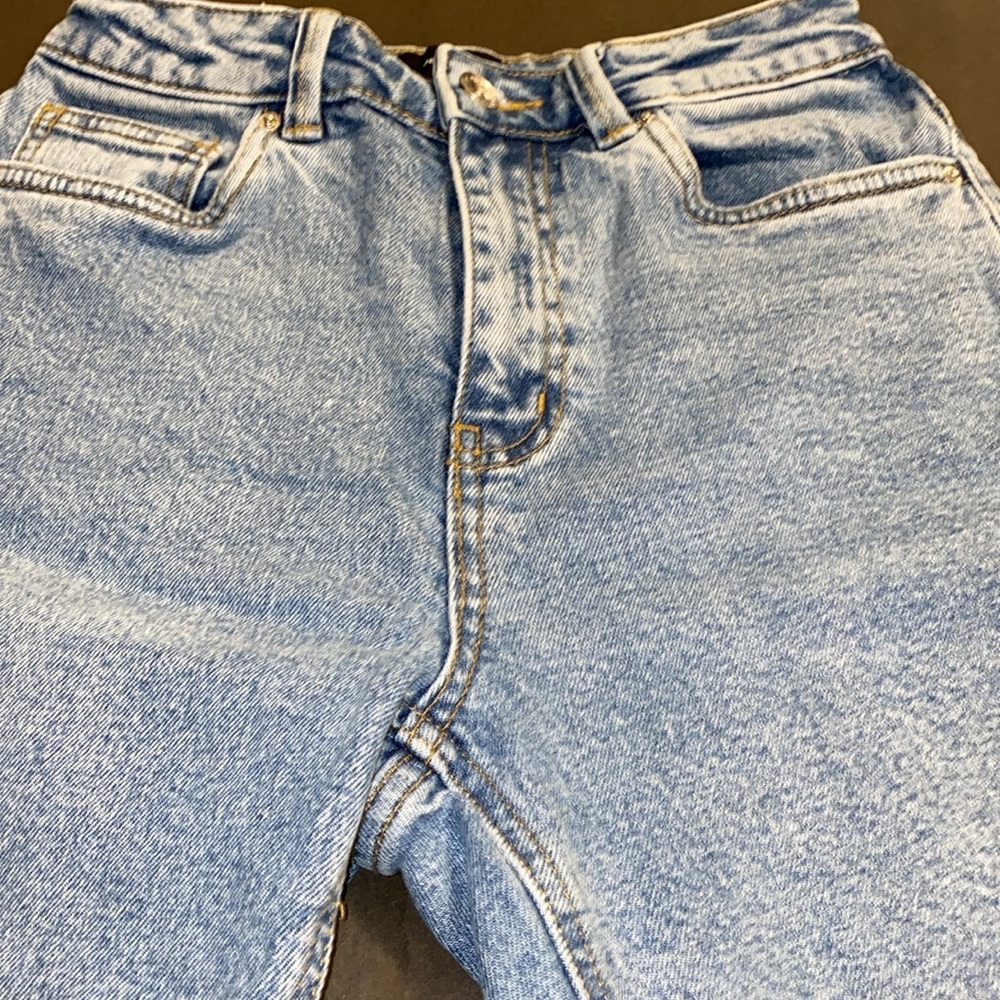 Vero Moda Denim 25/32 High Rise Crop Ankle Washout Distress Jeans - Picture 14 of 14